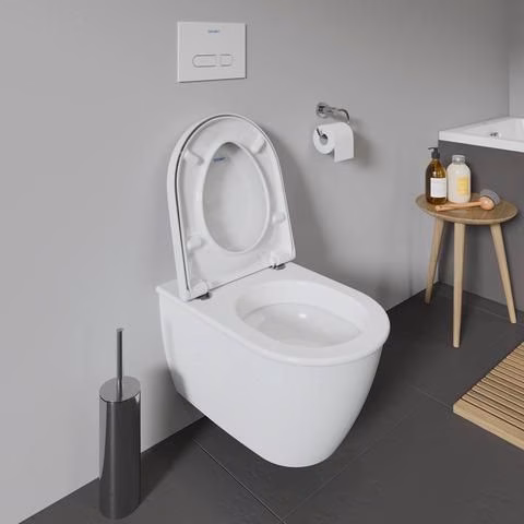WC-Sitz mit SoftClose Scharniere Edelstahl, weiß Duravit