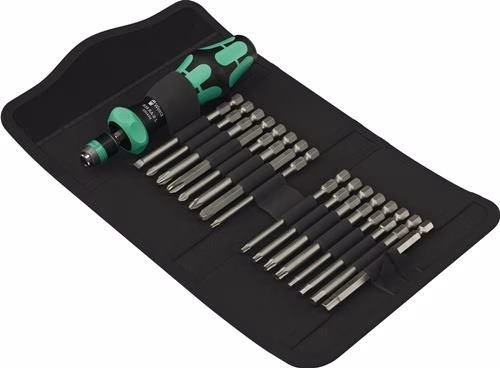 Jeu de tournevis Wera Kraftform Kompakt 60 RA-R 1 de 17 pièces avec lames interchangeables Coffret de tournevis Kraftform Kompakt 60 RA-R 1 de 17 pièces avec lames interchangeables, WERA, de la catégorie tournevis, référence 4000828172