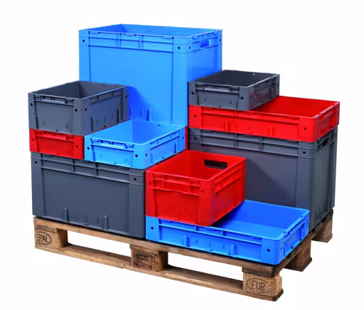 Euro-Stapelkasten 175 x 400 x 600, grau, PP von der Marke Schulte Lagertechnik Euro-Stapelkasten 175 x 400 x 600, grau, PP aus der Kategorie Zubehör mit der Artikelnummer 20420