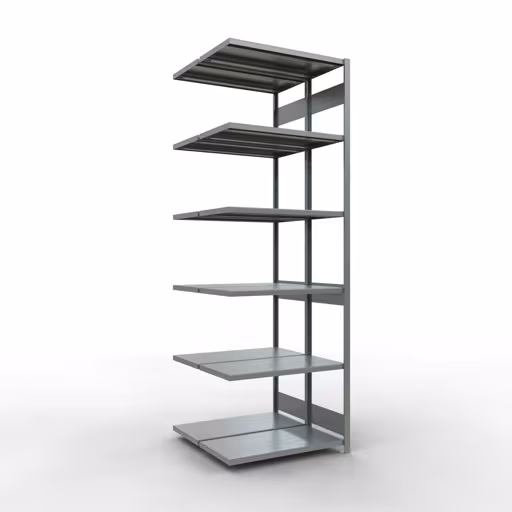 Anbauregal, Doppelregal, Fachbodenregal Stecksystem MULTIplus250, 3000 x 1000 x (2x500) mm (HxBxT), 2x7 Fachböden, Längenriegel, verzinkt von der Marke Schulte Lagertechnik Anbauregal, Doppelregal, Fachbodenregal Stecksystem MULTIplus250, 3000 x 1000 x (2x500) mm (HxBxT), 2x7 Fachböden, Längenriegel, verzinkt aus der Kategorie Doppelregale mit der Artikelnummer 17957