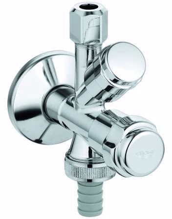 Kombinations-Eckventil mit Rückflussverhinderer chrom chrom GROHE aus der Kategorie Eckventile/Zulaufventile mit der Teilenummer 6000503358