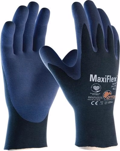 Handschuhe MaxiFlex® Elite™ 34-274 Nylon mit Nitrilmikroschaum EN 388 Persönliche Schutzausrüstung-Kategorie II 12 Paar ATG aus der Kategorie Arbeitshandschuhe mit der Teilenummer 4702000155