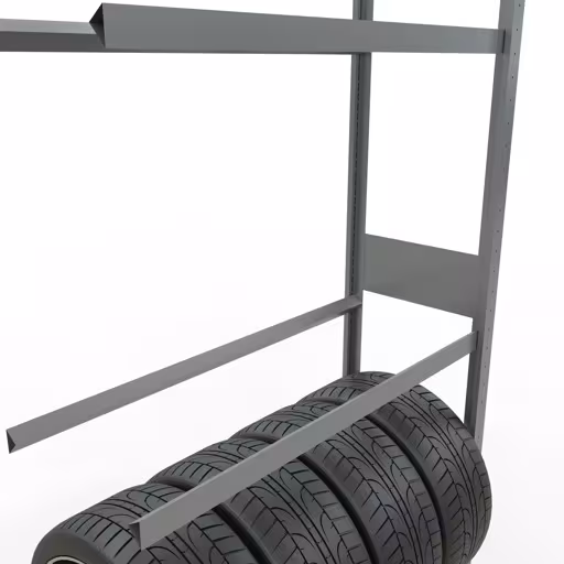 Produktbild Nr 7 des Artikels Anbauregal, Räder-/Reifenregal, 3500 x 1050 x 400 mm, verzinkt, 5 Lagerebenen á 150 kg Fachlast pro Ebene Abbildung Nr 7 des Artikels Anbauregal, Räder-/Reifenregal, 3500 x 1050 x 400 mm, verzinkt, 5 Lagerebenen á 150 kg Fachlast pro Ebene aus der Produktgruppe Fachbodenregale von der Marke Schulte Lagertechnik