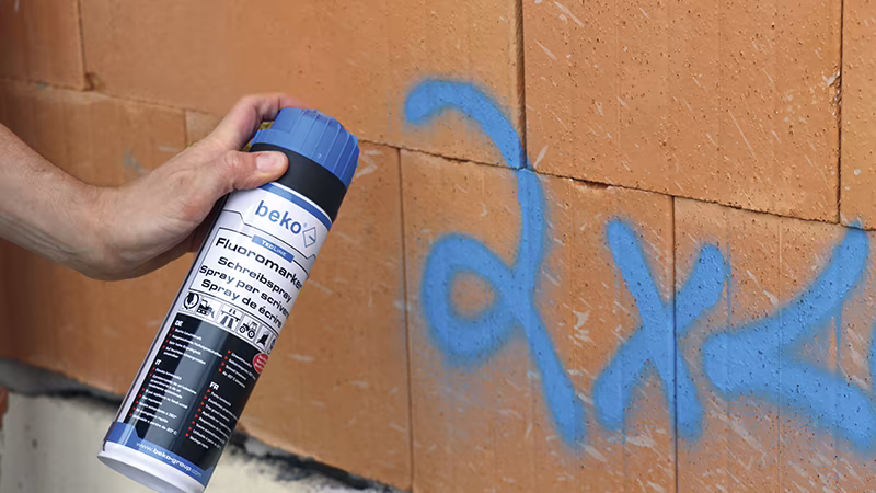 TecLine Fluoromarker Schreibspray 500 ml LEUCHTPINK Zinn, Person, Können, Behälter malen