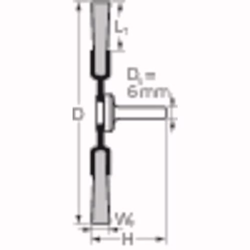 Rundbürste RBU ST Durchmesser 30mm Drahtstärke 0,2mm STA 9mm PFERD TOOLS