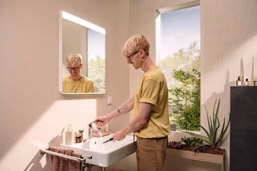 Detailbild 4015822 Handtuchhalter ADDSTORIS chrom 445mm 2-armig HANSGROHE