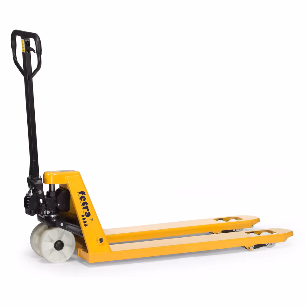 Gabelhubwagen 2115 - 2,5 Tonnen gelb pulverbeschichtet, Hydraulische Handpumpe wartungsfrei gelagert, stabile Stahlrohrdeichsel von der Marke Fetra Gabelhubwagen 2115 - 2,5 Tonnen gelb pulverbeschichtet, Hydraulische Handpumpe wartungsfrei gelagert, stabile Stahlrohrdeichsel aus der Kategorie Hubwagen/Hubgeräte mit der Artikelnummer 2115