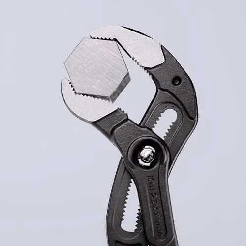 Detailbild 3976115 Rohr- und Wasserpumpenzange Cobra® Länge 400mm Spannweite 95mm poliert Kunststoff-Überzug KNIPEX