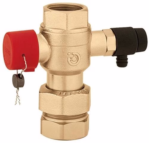 Kappenventil für Ausdehnungsgefäß 3/4 Zoll bis 350 kW mit Entleerung CALEFFI von der Marke Caleffi #BEZUG!