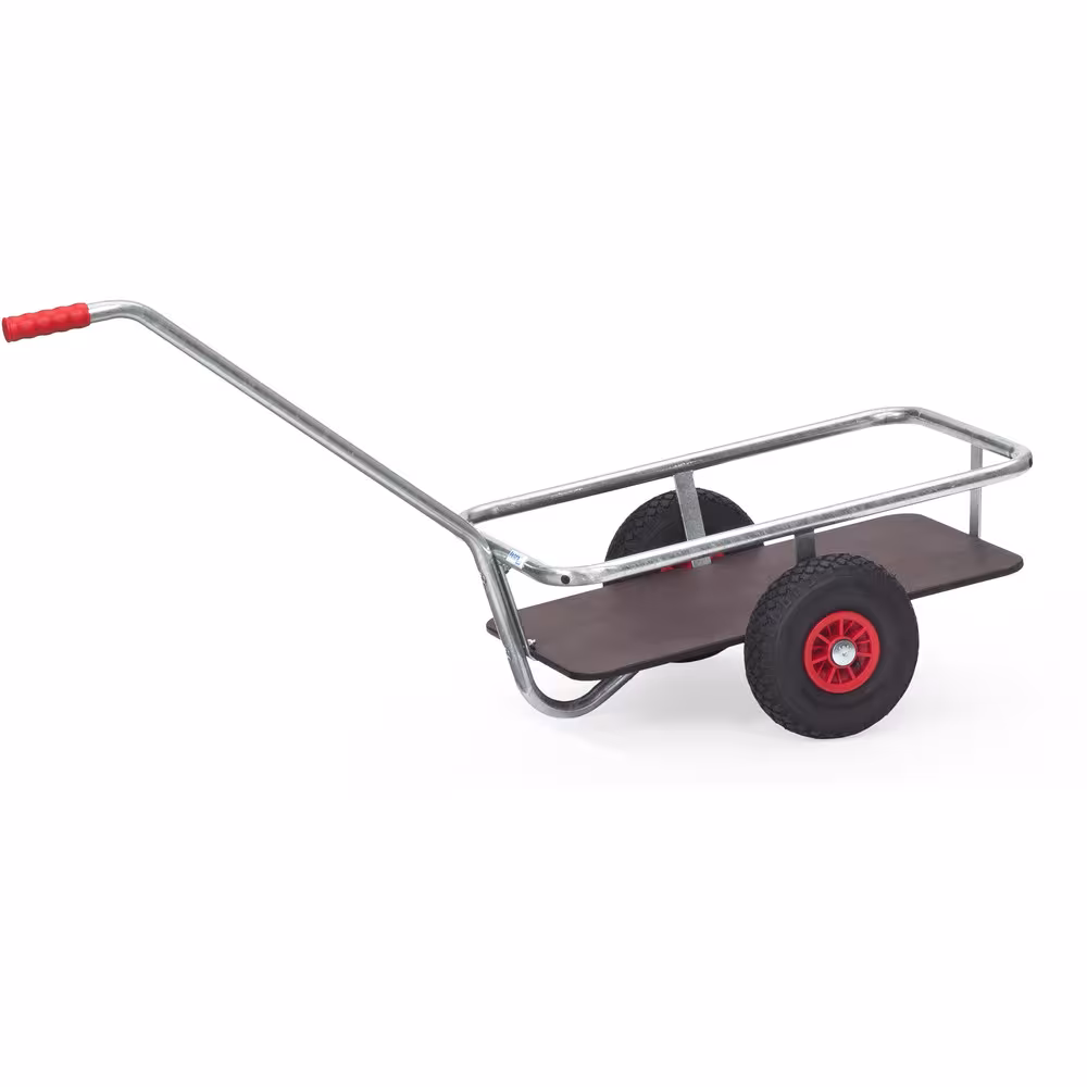 Handwagen 6091L - Lufträder Ø260 mm aus der Kategorie Handwagen/Pritschenwagen mit der GTIN 4017976160917 Handwagen verzinkt aus Stahlrohr geschweißt, feuerverzinkt. gür die Verwendung im Außenbereich geeignet von der Marke Fetra aus der Kategorie Handwagen/Pritschenwagen