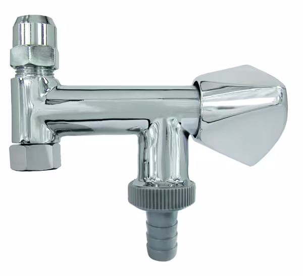 Gerätezusatzventil 3/8 Zoll chrom von der Marke Puteus aus der Produktreihe Armaturen