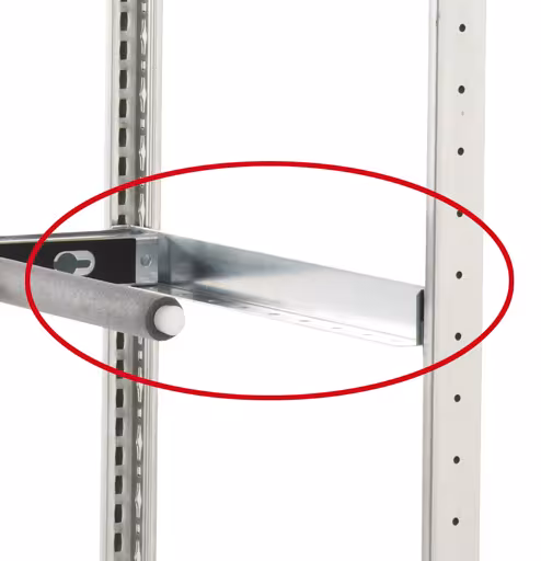 Abbildung Nr 7 des Artikels Tiefenwinkel 500 mm, verzinkt für Stecksystem aus der Produktgruppe Stecksystem von der Marke Schulte Lagertechnik
