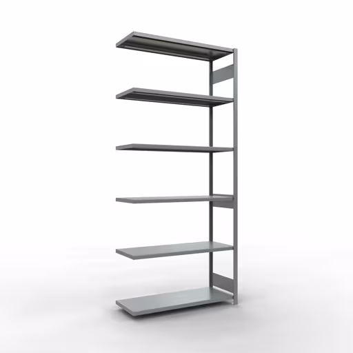 Anbauregal, Fachbodenregal Stecksystem MULTIplus250, 3000 x 1300 x 500 mm (HxBxT), 7 Fachböden, Längenriegel, verzinkt von der Marke Schulte Lagertechnik Anbauregal, Fachbodenregal Stecksystem MULTIplus250, 3000 x 1300 x 500 mm (HxBxT), 7 Fachböden, Längenriegel, verzinkt aus der Kategorie Anbauregal mit der Artikelnummer 12957-130-LR