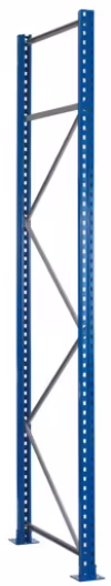 Palettenregal-Ständerahmen S645-B25, unmontiert, 7000x800 mm, blau/verzinkt von der Marke Schulte Lagertechnik aus der Produktreihe Palettenregale