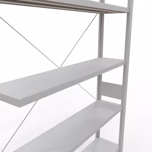 Abbildung Nr 13 des Artikels Stecksystem Anbauregal 3000x1300x300 mm, Typ 250 kg, lichtgrau aus der Produktgruppe Stecksystem von der Marke Schulte Lagertechnik