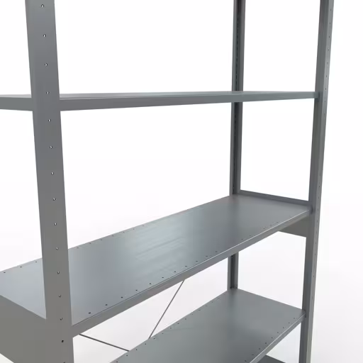 Stecksystem Grundregal 2500x1300x400 mm, Typ 150 kg, verzinkt mit der Artikelnr. 12741-130 Stecksystem Grundregal 2500x1300x400 mm, Typ 150 kg, verzinkt von Schulte Lagertechnik aus der Kategorie Stecksystem