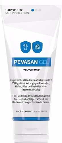 Hände-Desinfektionsmittel Pevasan Gel 100 ml Tube PAUL VOORMANN von der Marke Paul Voormann Hände-Desinfektionsmittel Pevasan Gel PAUL VOORMANN aus der Kategorie Handseifen und Desinfektionsmittel mit der Teilenummer 8003670065