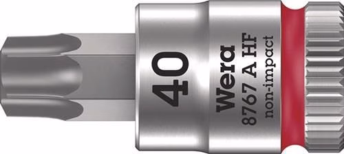 Steckschlüsseleinsatz 8767 A Haltefunktion TORX® 1/4 Zoll T40 Länge 28mm von Wera Steckschlüsseleinsatz 8767 A Haltefunktion TORX® 1/4 Zoll WERA aus der Kategorie Steckschlüssel-Sortiment 1/4" mit der Artikelnr. 8000378024