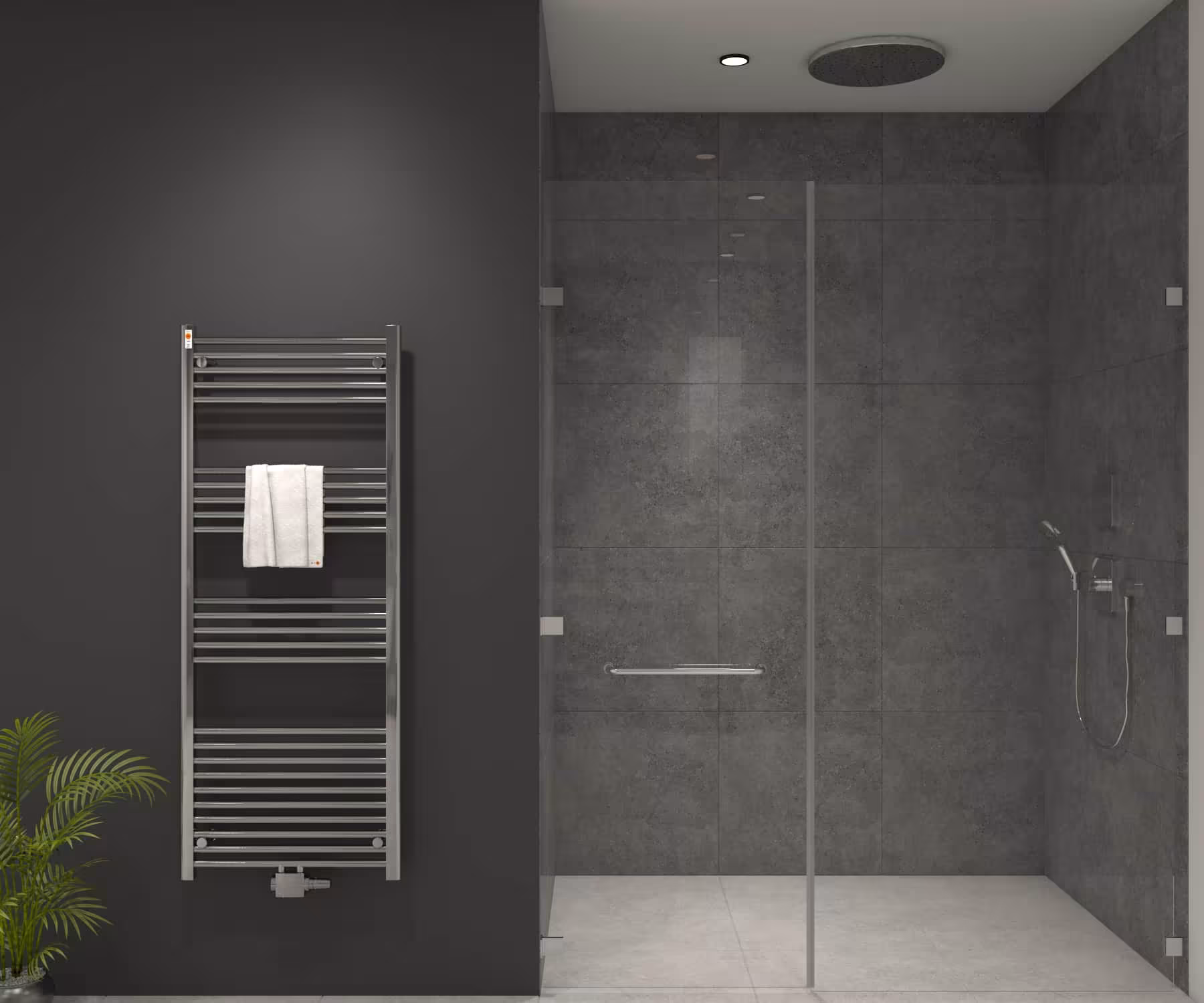 MERT Badheizkörper Chrom gerade, Mittelanschluss Typ Größe: 600x1600 mm aus der Kategorie Bad-Heizkörper mit der Artikelnr. 3-60x160-M