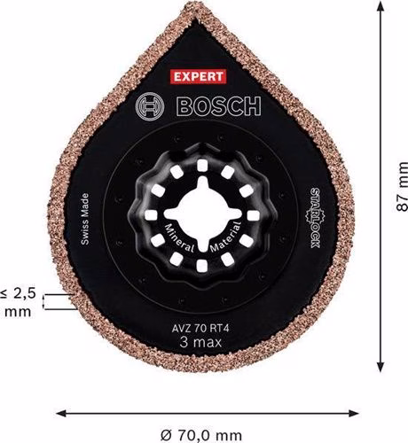 Detailbild 4123338 Segmentsägeblatt Expert AVZ70RT4 Ø 70 mm Mörtel Starlock 2608900041 BOSCH