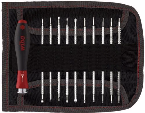 Set di cacciaviti di precisione WIHA 269 T11 01 da 11 pezzi (a taglio, Phillips, Torx, esagonali) della categoria Elettronica e Meccanica di Precisione, codice articolo cacciaviti 4000827792