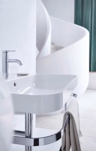 Duravit C.1 Einhebel-Waschtischmischer M ohne Zugstange, Chrom Hansgrohe