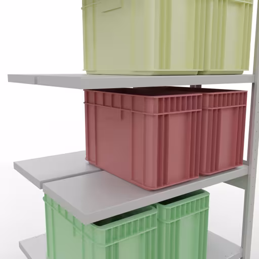 Anbauregal, Doppelregal, Fachbodenregal Stecksystem MULTIplus250, 2500 x 1000 x (2x400) mm (HxBxT), 2x6 Fachböden, Längenriegel, RAL 7035 lichtgrau mit der GTIN 4004514270108 Anbauregal, Doppelregal, Fachbodenregal Stecksystem MULTIplus250, 2500 x 1000 x (2x400) mm (HxBxT), 2x6 Fachböden, Längenriegel, RAL 7035 lichtgrau von Schulte Lagertechnik mit der Artikelnr. 33246