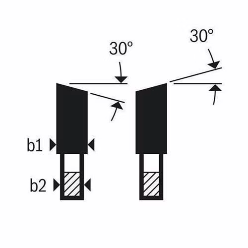 Kreissägeblatt Außendurchmesser 165 mm Zähnezahl 48 WZ Bohrung 20 mm Schnittbreite 1,8 mm HM BOSCH