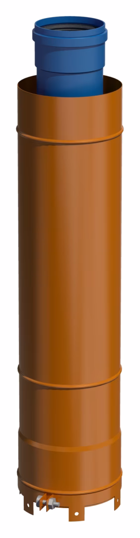 CB Verlängerung Dachdurchführung D 60/100 und D 80/1251000mm rot aus der Kategorie Kunststoffabgassystem mit der Artikelnr. 761160