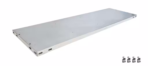 Abbildung Nr 7 des Artikels Zusatz-Fachboden MULTIplus85 1300 x 300, verzinkt, inkl. 4 Fachbodenträgern aus der Produktgruppe Büroregale von der Marke Schulte Lagertechnik