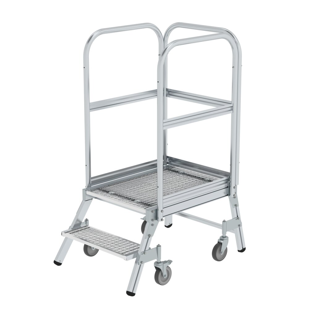 Munk Podesttreppe einseitig begehbar mit Federrollen Stahl-Gitterrost 2 Stufen von Günzburger Steigtechnik Munk Podesttreppe einseitig begehbar mit Federrollen Stahl-Gitterrost aus der Kategorie Podesttreppen mit der Artikelnr. 051102, Moebel