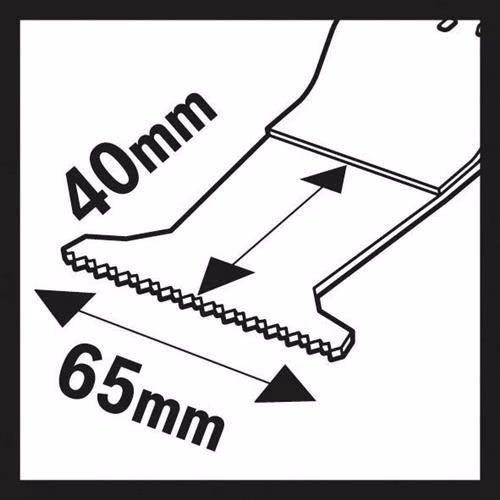 Piktogramm 4066403 Tauchsägeblatt AII 65 APC Breite 65 mm Eintauchtiefe 40 mm Starlock 5er Packung 2608662358 BOSCH