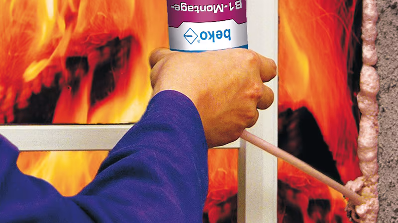 beko B1-Montageschaum 750 ml Person, Kamin, Drinnen, Feuer, Flamme