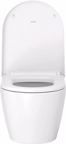 Detailbild 4042989 Duravit Wand-WC-Set ME by Starck, rimless, Durafix Tiefspüler, weiß, inklusive WC-Sitz mit Absenkautomatik