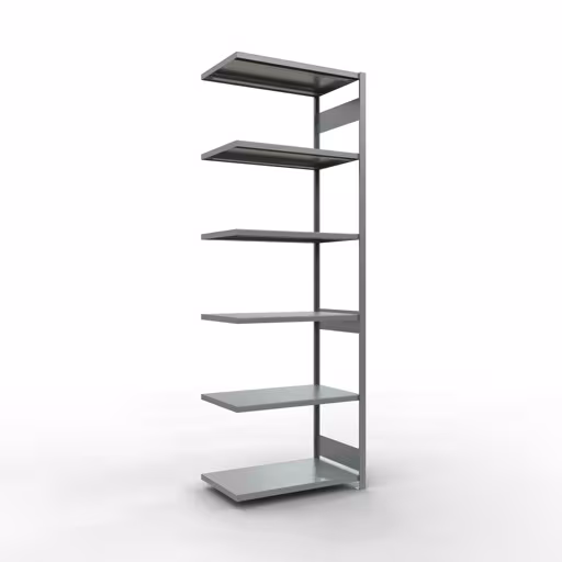 Abbildung Nr 12 des Artikels Anbauregal, Fachbodenregal Stecksystem MULTIplus250, 3000 x 1000 x 600 mm (HxBxT), 7 Fachböden, Längenriegel, verzinkt aus der Produktgruppe Stecksystem von der Marke Schulte Lagertechnik