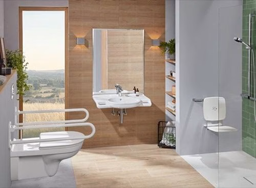 Detailbild 4060483 WC-Sitz ViCare Scharniere aus Edelstahl, SoftClosing Fu weiß AntiBac VILLEROY & BOCH