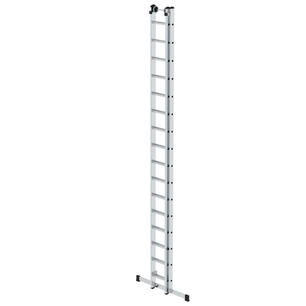 Munk Sprossen-Schiebeleiter 2-teilig mit Standard-Traverse 2x16 Sprossen