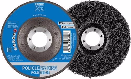 Grobreinigungsscheibe POLICLEAN Bohrung 22,23 mm PFERD TOOLS aus der Kategorie Schruppscheiben mit der Teilenummer 4000841860