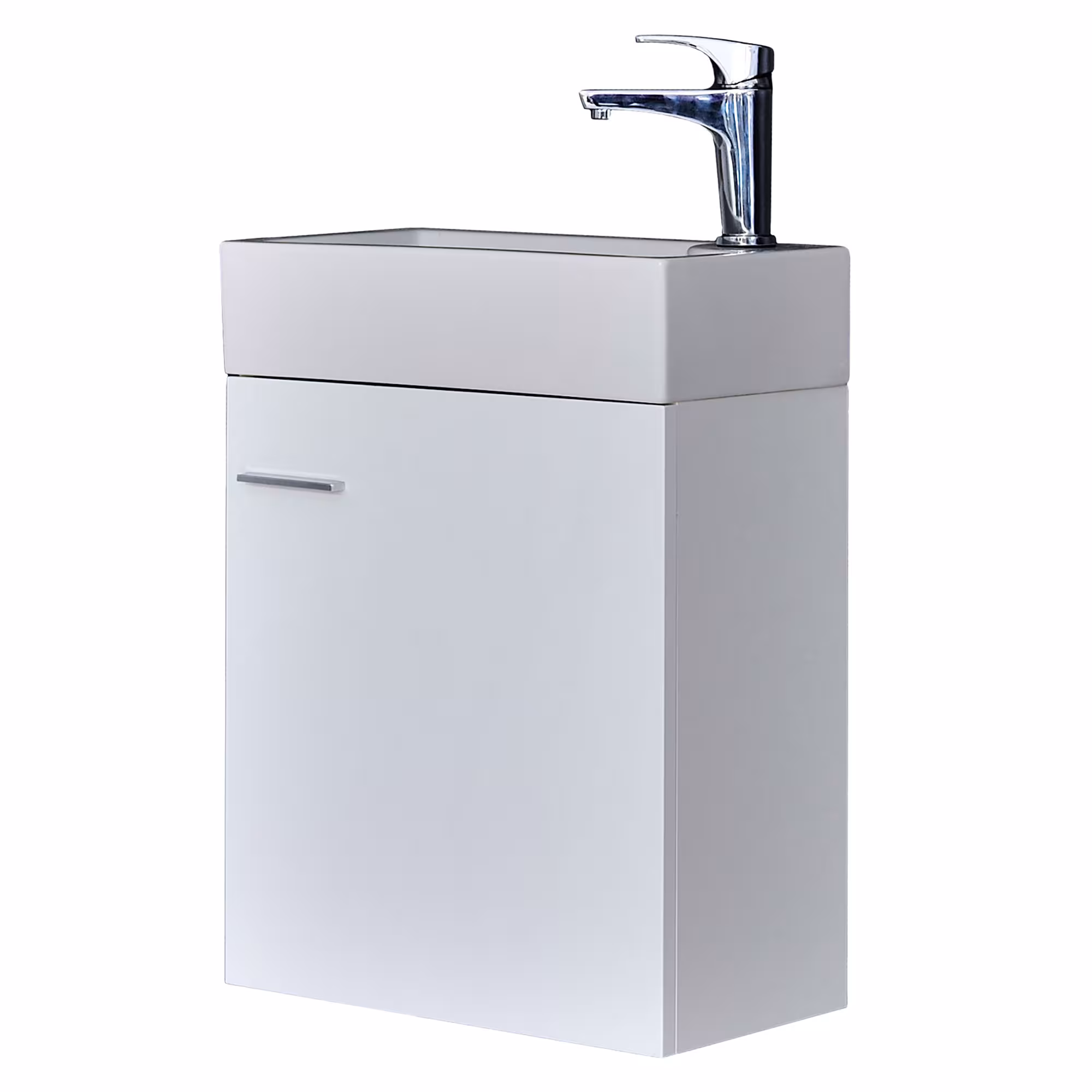 Waschtisch-Set "MINI" 45cm Becken und Unterschrank von der Marke sanicomfort aus der Produktreihe Badmöbel und Handtuchhalter