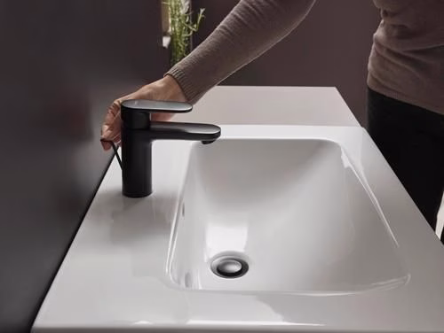 Detailbild 4038325 Hansgrohe VERNIS Blend 100 miscelatore monocomando per lavabo con scarico a scomparsa da 1 1/4 di pollice nero opaco