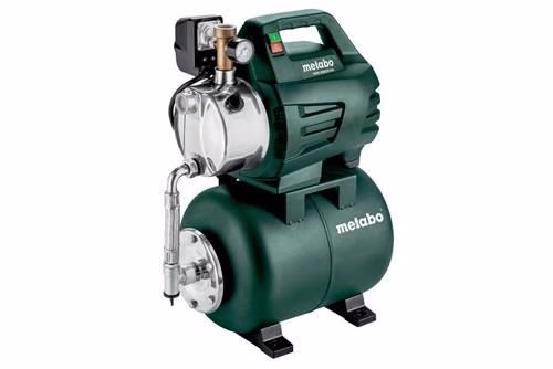 Système d'alimentation en eau domestique HWW 4000/25 Inox, 4000 l/h, 45 m, 8 m, 1100 W, STA 24 l, METABO, de la catégorie des systèmes d'alimentation en eau domestique, référence 4684508028