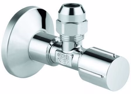 Eckventil Quetschverschraubung chrom mit Schubrosette GROHE aus der Kategorie Eckventile/Zulaufventile mit der Teilenummer 6000518217