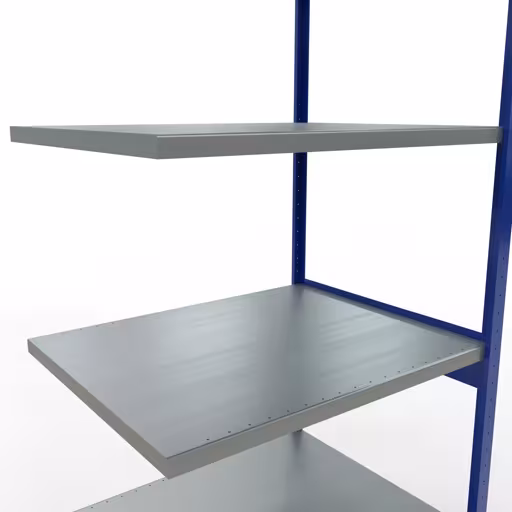Anbauregal, Fachbodenregal Stecksystem MULTIplus250, 3000 x 1000 x 800 mm (HxBxT), 7 Fachböden, Längenriegel, RAL 5010 enzianblau/verzinkt aus der Kategorie Anbauregal mit der GTIN 4004514284501 Anbauregal, Fachbodenregal Stecksystem MULTIplus250, 3000 x 1000 x 800 mm (HxBxT), 7 Fachböden, Längenriegel, RAL 5010 enzianblau/verzinkt von der Marke Schulte Lagertechnik aus der Produktreihe Stecksystem