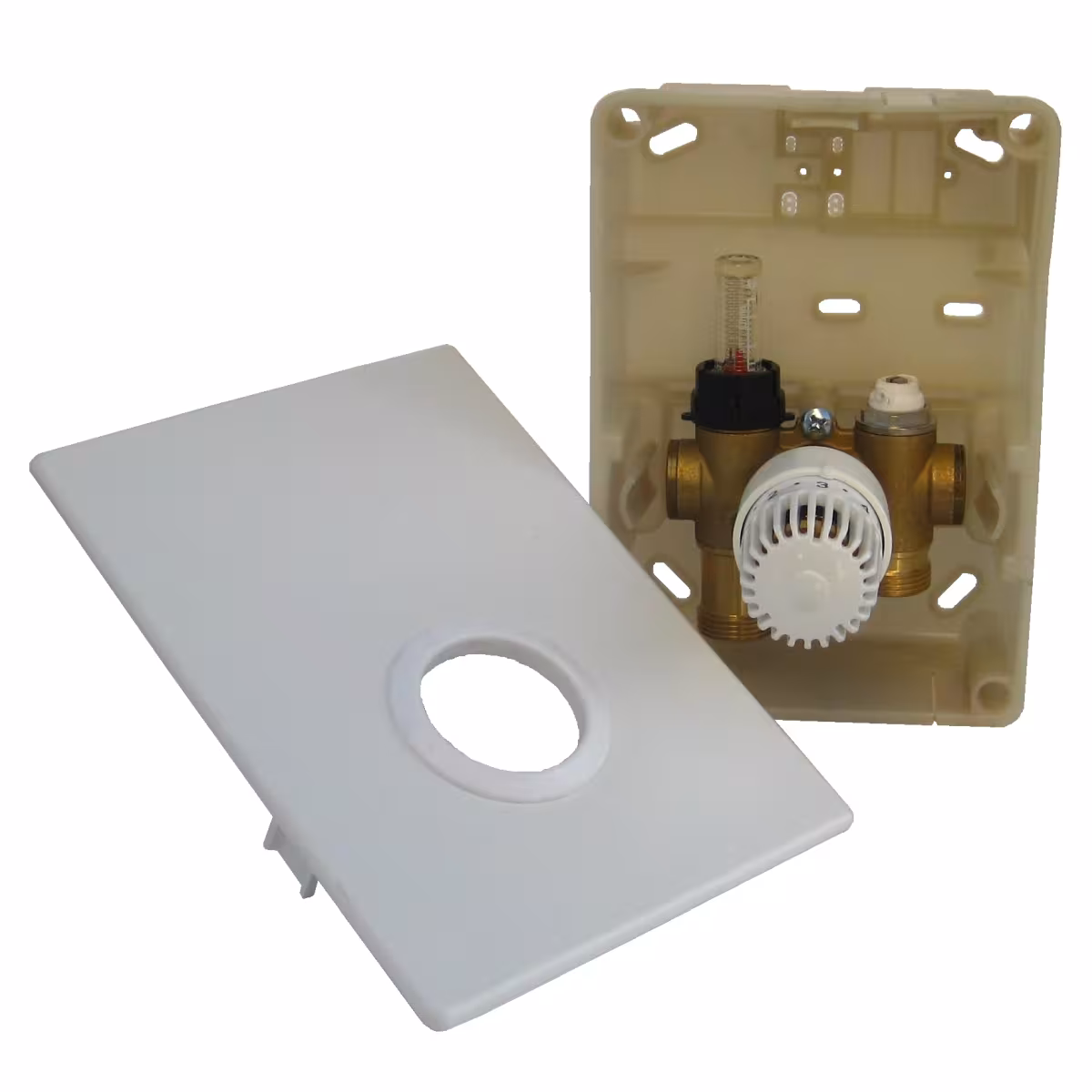 HoWaTech Duo Warmwasser Fußbodenheizung | Set mit Doppelrohr Heizmatte und Regelbox SI-RTL Heizfläche 10m² von HoWaTech mit der Artikelnr. 103044