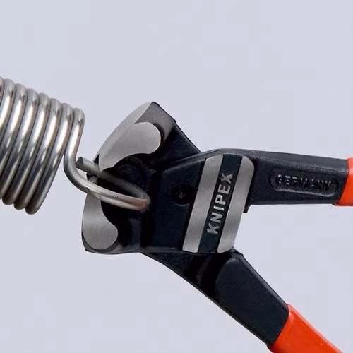 Bolzenvornschneider Gesamt-Länge 200 mm Kopf poliert Kunststoff-Überzug KNIPEX