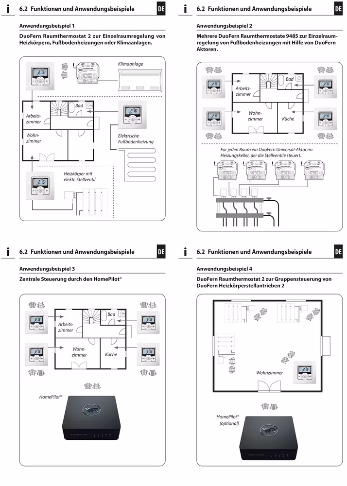 Abbildung Nr 9 des Artikels Funkt-Raumthermostat DuoFern 9485-1 aus der Produktgruppe Heizkörper von der Marke Rademacher