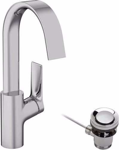 Detailbild 4058554 Hansgrohe Einhebel-Waschtischmischer VIVENIS 210 mit Zugstangen-Ablaufgarnitur 1 1/4 Zoll chrom