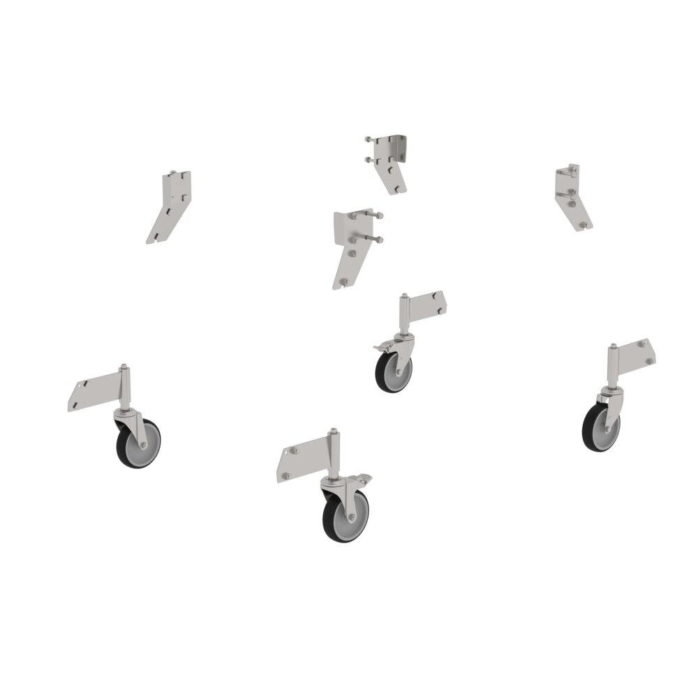 Munk Nachrüstsatz Lenkrolle Edelstahl für Podesttreppe beidseitig begehbar von Günzburger Steigtechnik Munk Nachrüstsatz Lenkrolle Edelstahl für Podesttreppe beidseitig begehbar aus der Kategorie Podesttreppen mit der Artikelnr. 050121