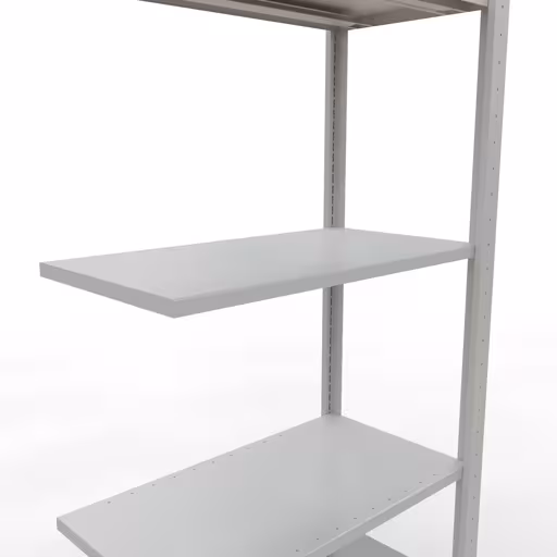 Anbauregal, Fachbodenregal Stecksystem MULTIplus150, 2000 x 750 x 400 mm (HxBxT), 5 Fachböden, Längenriegel, RAL 7035 lichtgrau mit der Artikelnr. 32645-75-LR Anbauregal, Fachbodenregal Stecksystem MULTIplus150, 2000 x 750 x 400 mm (HxBxT), 5 Fachböden, Längenriegel, RAL 7035 lichtgrau von Schulte Lagertechnik aus der Kategorie Stecksystem