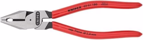Detailbild 4032171 Kraftkombizange Länge 180mm poliert Kunststoff-Überzug KNIPEX
